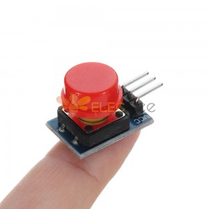 5pcs Big Key Module Push Button Switch Module With Hat High Level Output Electronic Switch Module