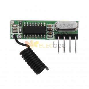 5pcs DC3~5V AK-119 433.92MHZ 4 Pin Superheterodyne Receiver Board Without Decoding -105dBm Sensitivity