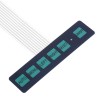 5pcs Display Membrane Switch Matrix Keyboard Button Control Panel 6 Button with Light