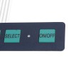 5 件顯示薄膜開關矩陣鍵盤按鈕控制面板 6 按鈕帶燈