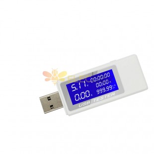 9 in1 / 8 in1 / 3 in 1/ QC2.0 3.0 4-30V Elektrik Gücü USB Kapasite Voltaj Test Cihazı Akım Ölçer Monitör Voltmetre Ampermetre 9 in 1 white