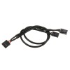 9Pin USB Header Male 1 to 4 Female Extension Splitter Cable 9 Port Multiplier Board