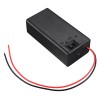 9V-6F22 Battery Charging Box Fully Sealed Battery Holder Case with Switch for 9V Battery