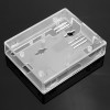 Transparentes ABS-Gehäuse Kunststoffabdeckung unterstützt das UNO R3-Modul für Arduino - Produkte, die mit offiziellen Arduino-Boards funktionieren