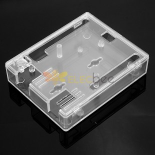 Boîtier transparent en ABS Support de couvercle en plastique Module UNO R3 pour Arduino - produits compatibles avec les cartes Arduino officielles