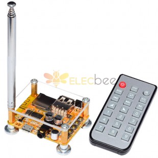 アプリ制御リモコンワイヤレス Bluetooth オーディオ受信機ボード 4.2 Bluetooth アンプボードシェルとアンテナ