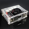 Caixa de acrílico com ventoinha de resfriamento para NVIDIA Jetson Nano Developer Module Kit Shell Caixa de resfriamento