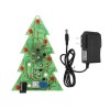 拼裝聖誕樹16顆LED彩燈電子PCB裝飾樹兒童禮物普通版電源適配器