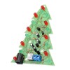 Рождественская елка в сборе, 16 светодиодов, цветной свет, электронная печатная плата, украшение, елка, детский подарок, обычная версия, адаптер питания