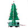 Árvore de Natal Montada Luz Cor LED Eletrônica Decoração 3D Árvore para Crianças Presente Versão Ordinária