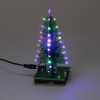 Árvore de Natal montada RGB LED Cor Luz Eletrônica 3D Decoração Árvore Crianças Presente Versão Ordinária