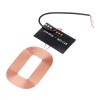 DIY Qi 標準無線充電線圈接收器模塊電路板 DIY 線圈用於電池 5V 1A 快速快速充電器