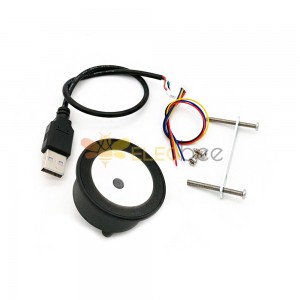 GM73 1D 2D QR-Code-Barcode-Scanner-Lesegerät, klein, rund, einfache Installation, USB-UART