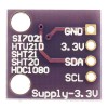 GY-213V-SI7021 Si7021 3.3V Arduino için I2C Arayüzlü Yüksek Hassasiyetli Nem Sensörü - resmi Arduino kartlarıyla çalışan ürünler