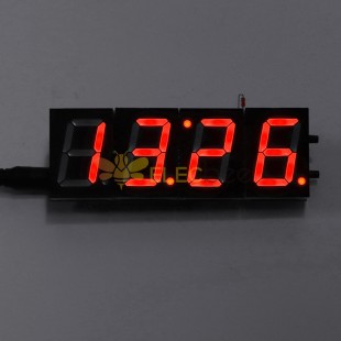 Version de contrôle de la lumière de la température de l'horloge électronique à 4 chiffres LED avec boîtier