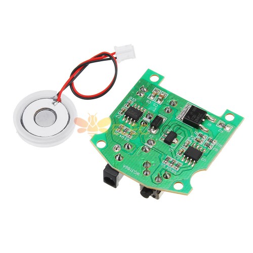 20 mm 113 kHz Ultraschall-Luftbefeuchter Nebelhersteller USB-Keramik-Zerstäuber-Wandler befeuchtete Platte Zubehör + PCB-Modul D20 mm