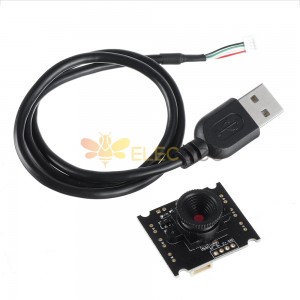 HBVCAM-1805 V11 0.3MP CMOS Alto rendimiento 30fps VGA Mini Módulo de cámara USB GC0308 640 * 480 50 ° FOV con cable USB