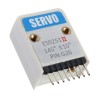 带有 ES9251II 数字伺服的 SERVO Hat 电机模块，用于 ESP32 IoT 开发板