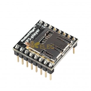 WTV020 Audiomodul MP3-Player mit MicroSD-Kartenleser für AVR ARM PIC-MP3 für Arduino - Produkte, die mit offiziellen Arduino-Boards funktionieren