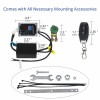 Wireless Remote Control 12V Car Battery Disconnect Cut Off Isolator Master Switch Module with Voltmeter Display
