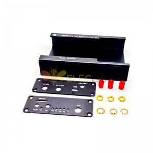 Caja de metal Carcasa de aluminio negro Carcasa para PORTAPACK H2 / HACKRF ONE SDR Radio