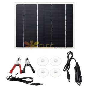 10W Portable Solar Power Panel Monocrystalline Silicon Solar Bank for Solar Energy Power Charger Kit