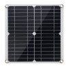 20W Solar Panel Battery Charger Monocrystalline High Conversion Rate Solar Power Kit
