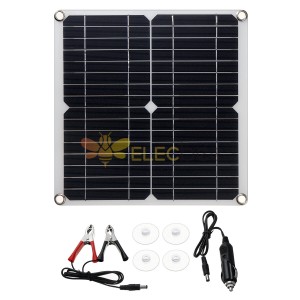20-W-Solarpanel-Ladegerät Monokristallines Solarstrom-Kit mit hoher Umwandlungsrate