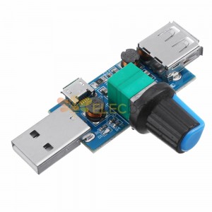 20pcs USB Mini modulo ventola a velocità regolabile Regolatore di velocità del vento Raffreddamento del computer muto