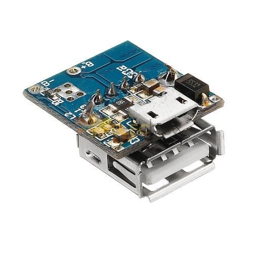 2Pcs 5V Lithium Akku Ladegerät Step Up Protection Board Boost Power Modul  Micro USB Li-Po