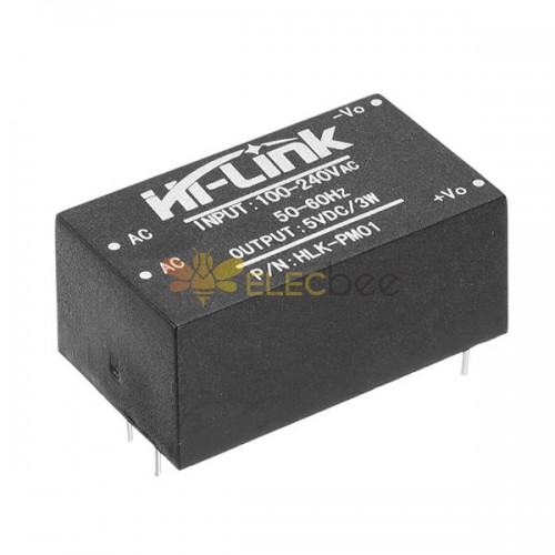3Pcs HLK-PM01 AC-DC 220V To 5V Mini Power Supply Module Intelligent Household Switch Power Supply Module
