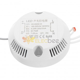 3 adet 8-36W Akıllı Sensör LED Tavan Işık Ve Ses Kontrolü Güç Kaynağı Modülü Ampul Panel Işığı