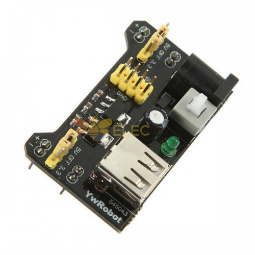 3pcs MB102 Breadboard Power Supply Module Adapter Shield 3.3V/5V para Arduino - produtos que funcionam com placas Arduino oficiais