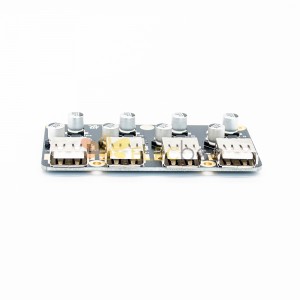 4 Placa de módulo de carga rápida USB 12V24V a QC2.0 QC3.0 Módulo de fuente de alimentación reductor 12V 24V