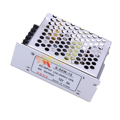 5pcs AC 100-240V to DC 12V 5A 60W Switching Power Supply Module