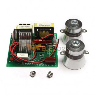 Placa de controlador de potencia de limpiador ultrasónico de CA 220V con transductores de 2 uds 50W 40K