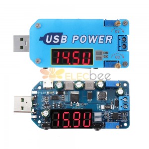 USB-Boost-Modul 5 V bis 9 V, 12 V, Step-Up-Modul, einstellbare Spannung, Stromanzeige, Lade-Router-Konverter