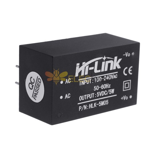 HLK-5M05 AC 100-240V to DC 5V 5W AC-DC Low Ripple Switching Power Supply Module Power Step Down Buck Regulator