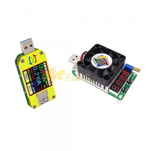 UM34 USB 3.0 Type-C DC Voltmeter Ammeter Voltage Current Meter Battery Charge Measure Cable Resistance Tester With LD25 Electronic Load