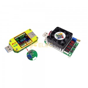 App USB 3.0 Type-C DC 전압계 전류계 전압 전류 측정기용 UM34C LD25 전자 부하가 있는 배터리 충전 측정 케이블 저항 테스터