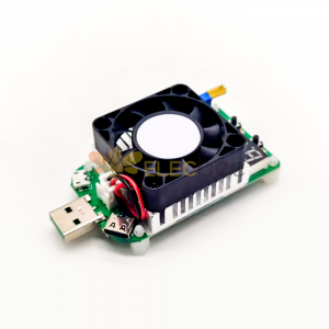 LD25 Resistor de Carga Eletrônico Interface USB Descarga Teste de Bateria LED Display Ventilador Tensão Corrente Ajustável 25W