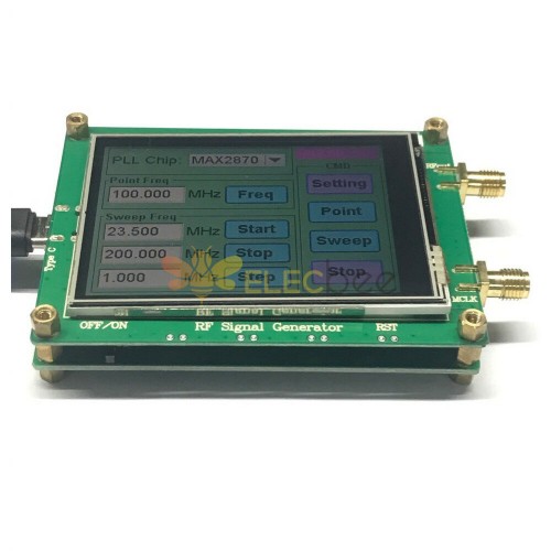 23.5-6000M RF Signal Generator 0.5 PPM Frequency Sweep Touch Screen PC Control 