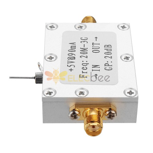 Wideband Gain 20DB RF Power Amplifier Module Board Radio Frequency 0.02-3GHZ 