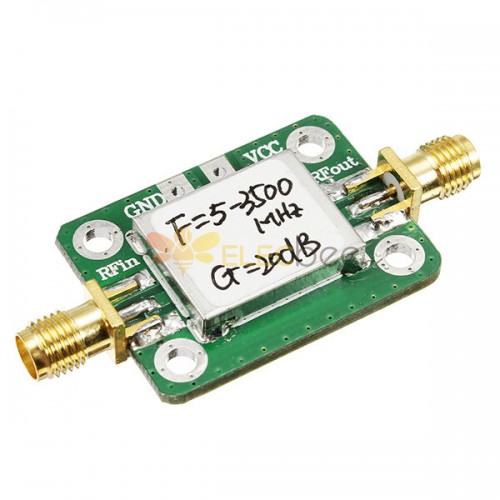 LNA 5-3500MHz 20dB كسب النطاق العريض منخفض الضوضاء RF مكبر للصوت مع غلاف التدريع