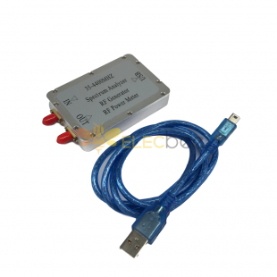 PLZ 35-4400 MHz Simple spectre balayage fréquence Signal Source compteur de puissance CNC boîtier en alliage d'aluminium