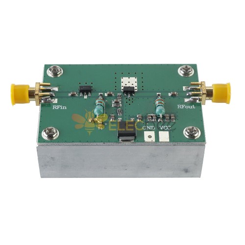 Amplificador FM de banda ancha RF 1-512MHz 1,6 W HF FM VHF UHF placa de módulo amplificador RF con disipador de calor