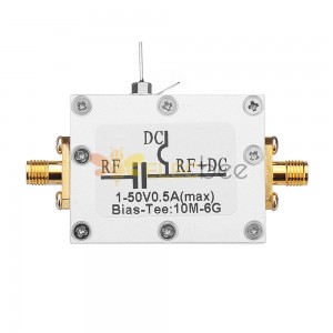 RF Splitter Bias Bias Feed Coassiale Tee Amplificatore a banda larga a bassa perdita di inserzione 10MHz-6GHz