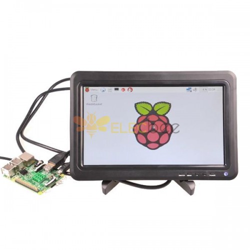شاشة عرض IPS رقمية 10.1 بوصة ، مجموعة شاشة 1366 * 768 لجهاز Raspberry Pi
