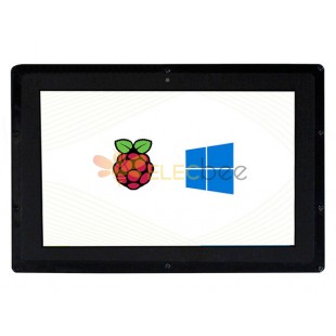 10.1inch HDMI LCD(B) 10.1inch Capacitive Touch Screen LCD with Case 1280x800 IPS Touch Screen for Raspberry Pi Supports Multi mini-PCs EU Plug