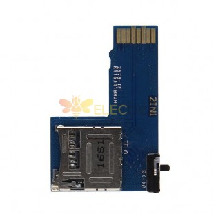 10PCS Adaptador de tarjeta Micro SD dual para Raspberry Pi